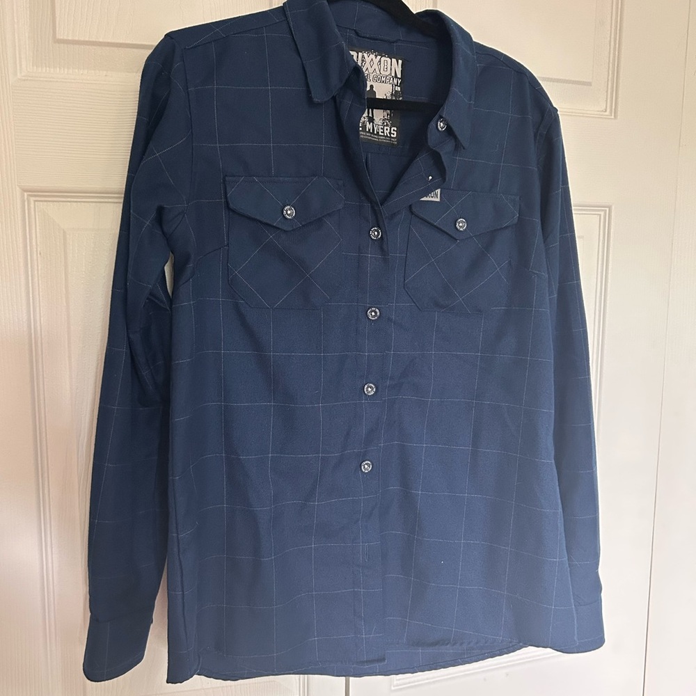DIXXON Blue Plaid Women's Top